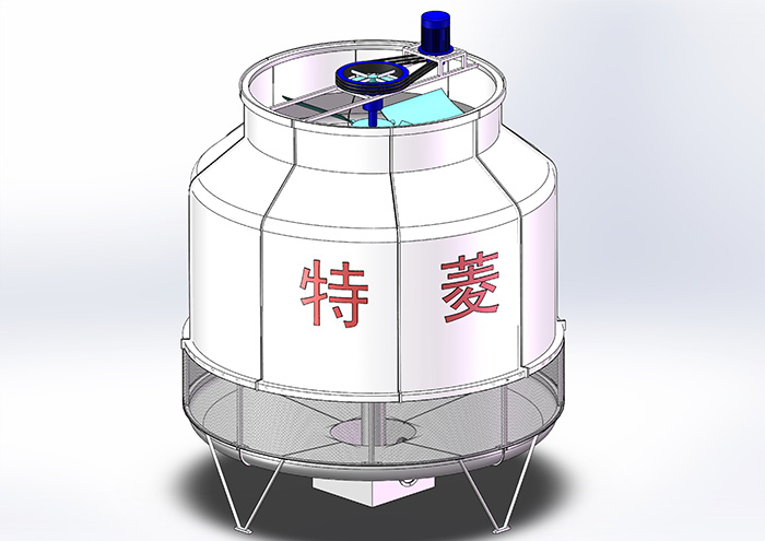 玻璃钢圆形开式冷却塔